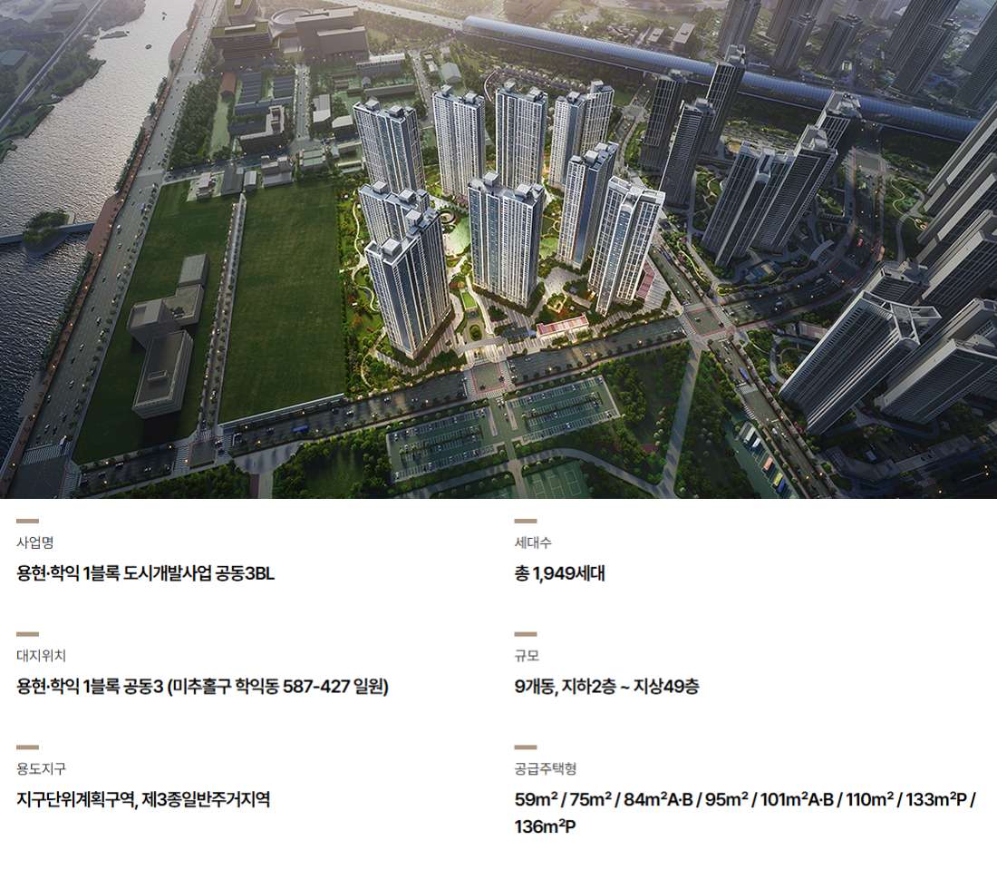 시티오씨엘 9단지 사업개요 및 단지 조감도